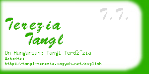 terezia tangl business card